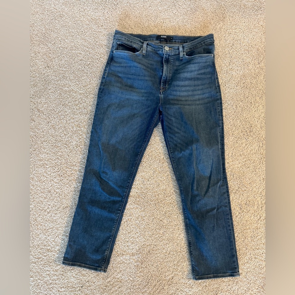 Hudson Jeans Dark Blue Ankle Cropped Women's Jeans